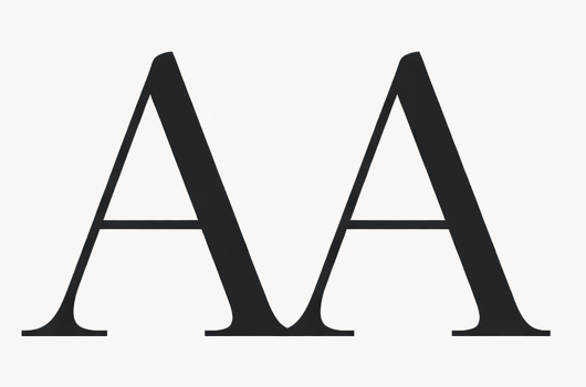 Imagotipo de Alexandra Arba con iniciales con serifa